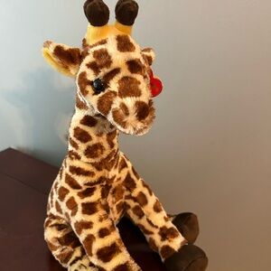 Giraffe Plush TY Toy with Brown Spots